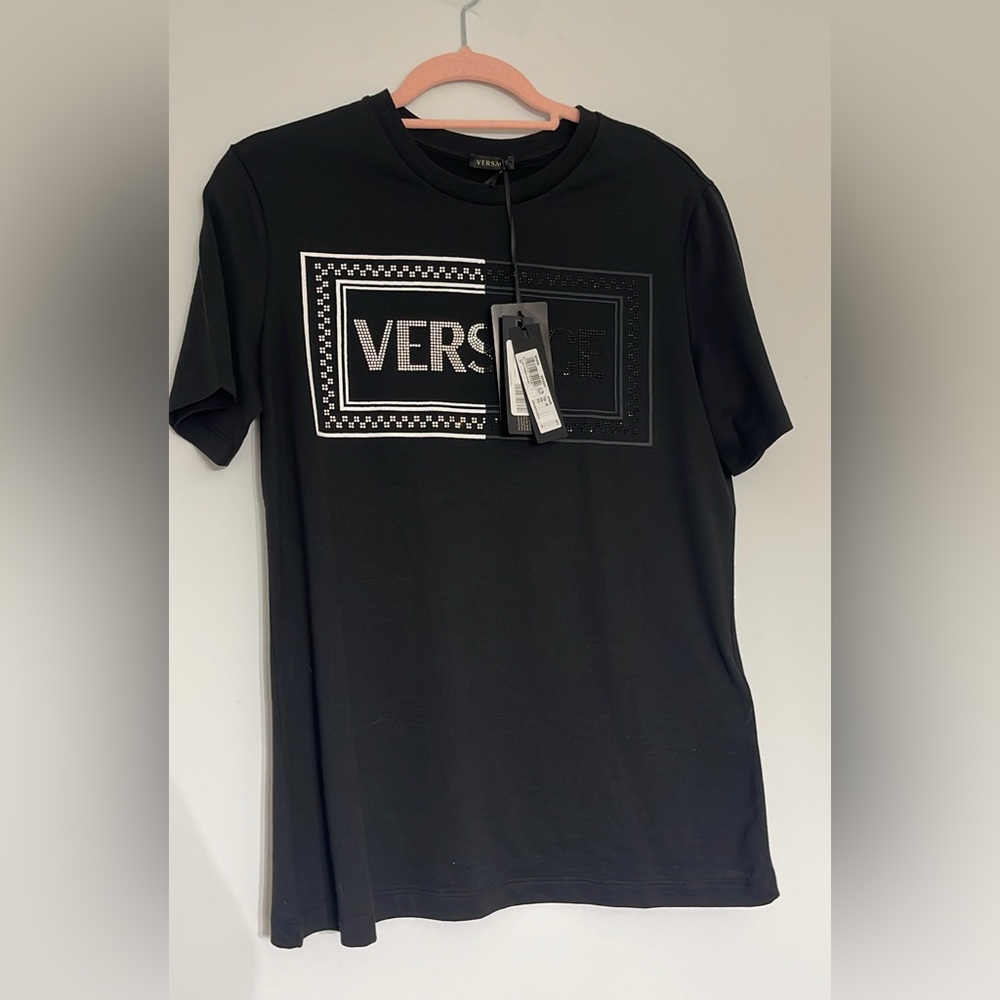 Authentic NEW Versace bling logo shirt💎